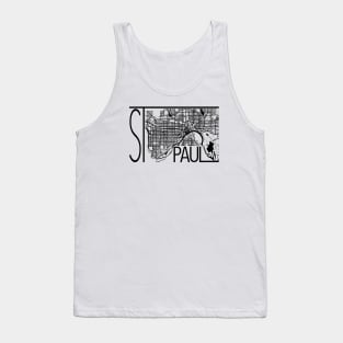 St Paul Map Tank Top